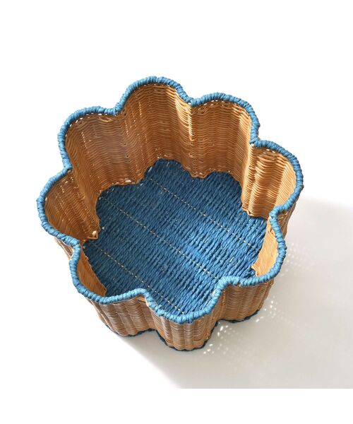 Francfranc（フランフラン）の「パイピング バスケット M ブルー（収納グッズ・レディース・ブルー・FREE）」の3枚目の写真