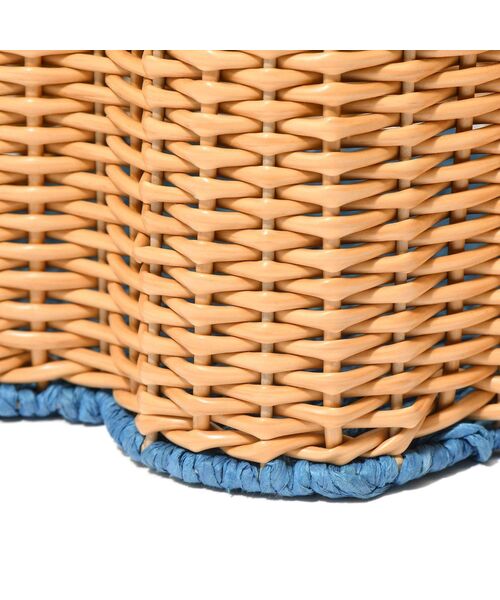 Francfranc（フランフラン）の「パイピング バスケット M ブルー（収納グッズ・レディース・ブルー・FREE）」の5枚目の写真