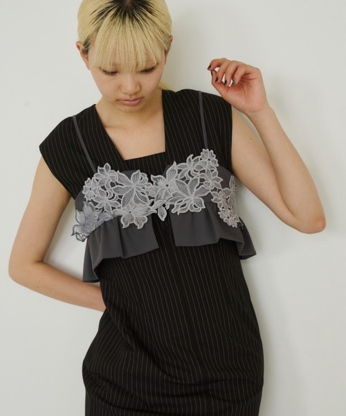 ANDRESD（アンドレスド）の「ピンストライプスリーブレス