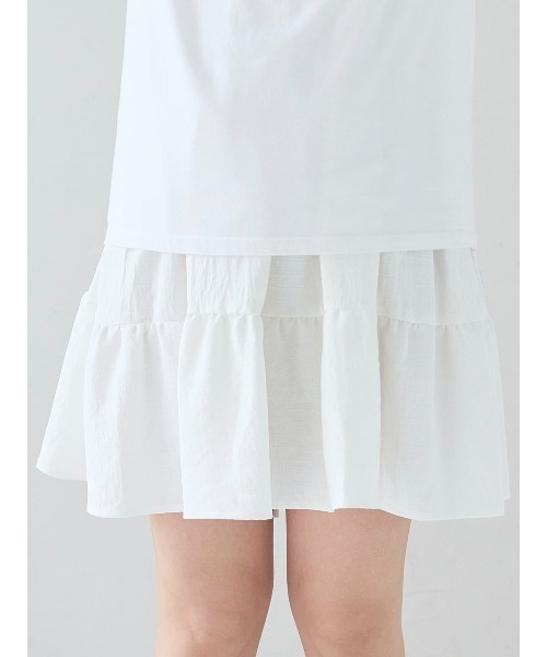 tutuanna（チュチュアンナ）の「[とにかくさらっと涼しい]レギンスマイクロミニ丈（レギンス/スパッツ・レディース・ベージュ/ブラック・M/L）」の9枚目の写真