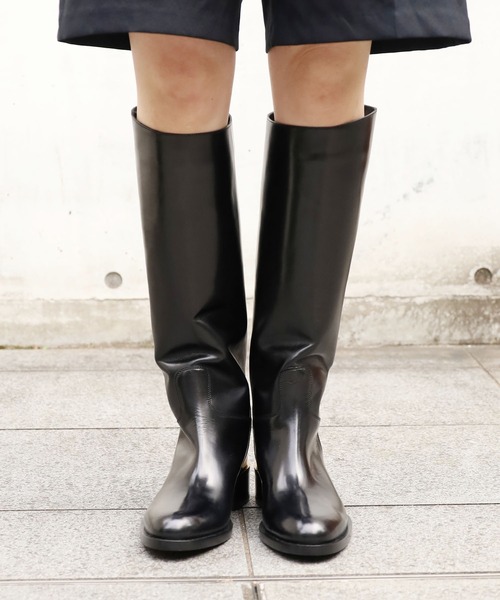 36 黒　SARTOREサルトル　バックベルトロングブーツ　ジョッキーブーツ SARTORE サルトル ロングブーツ 黒 レディース ジョッキーブーツ