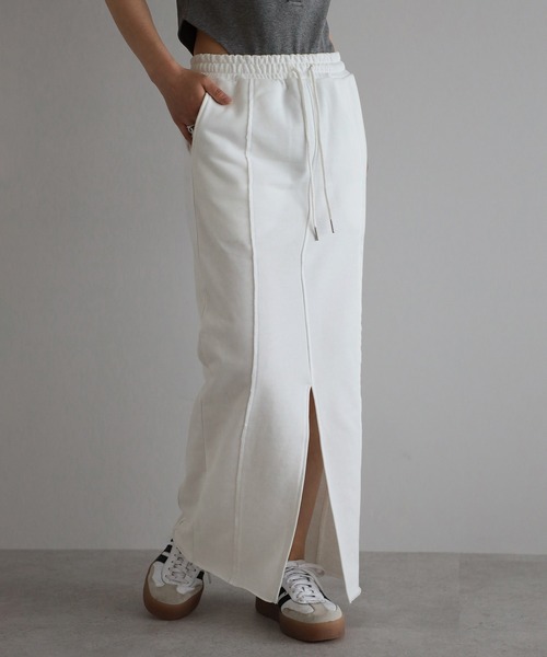 セール】front slit sweat skirt / フロントスリットスウェット