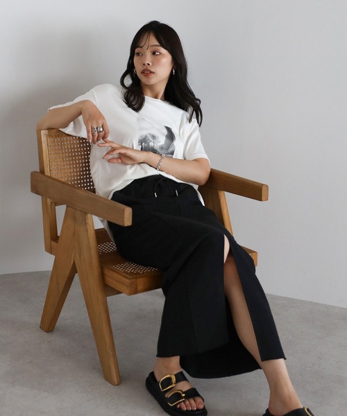 セール】front slit sweat skirt / フロントスリットスウェット