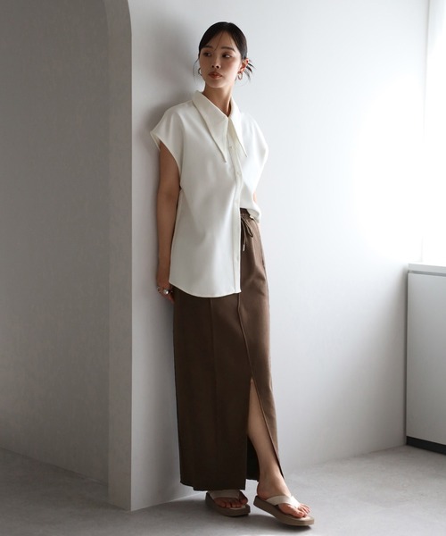 セール】front slit sweat skirt / フロントスリットスウェット