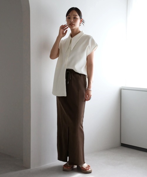 front slit sweat skirt / フロントスリットスウェットスカート