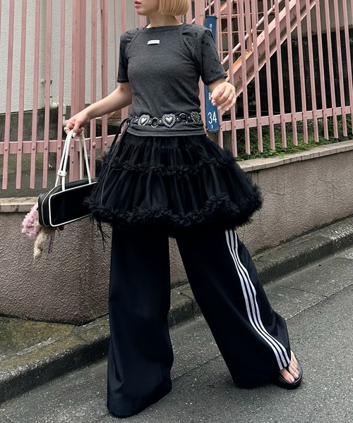 Alley Tokyo(アリートーキョー)の「ハート&スタッズフリンジベルト(ベルト・レディース・ブラック/ブラウン・FREE)」の12枚目の写真