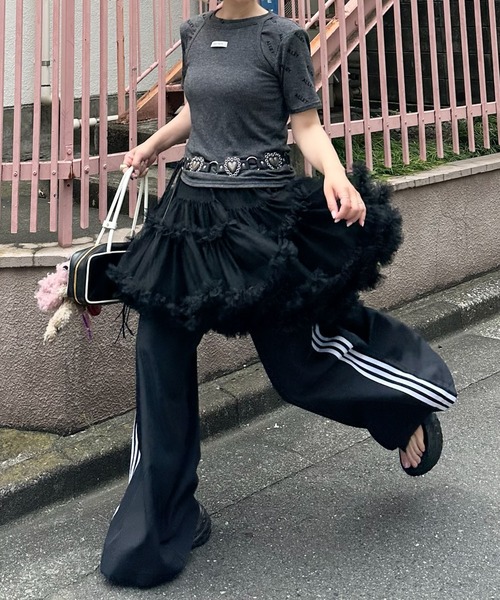 Alley Tokyo(アリートーキョー)の「ハート&スタッズフリンジベルト(ベルト・レディース・ブラック/ブラウン・FREE)」の14枚目の写真