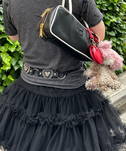 Alley Tokyo(アリートーキョー)の「ハート&スタッズフリンジベルト(ベルト・レディース・ブラック/ブラウン・FREE)」の11枚目の写真