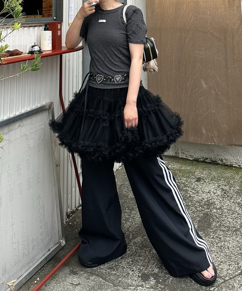 Alley Tokyo(アリートーキョー)の「ハート&スタッズフリンジベルト(ベルト・レディース・ブラック/ブラウン・FREE)」の15枚目の写真