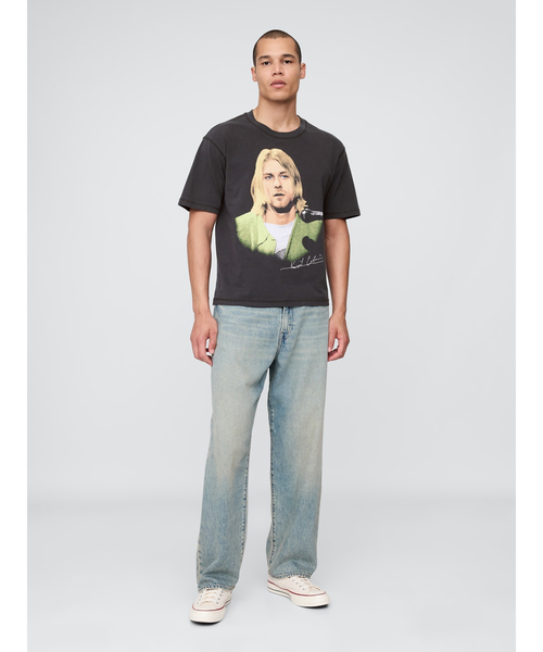  Cobain グラフィックTシャツ GAP tシャツ ○カート・コバーン リラックス クロップド