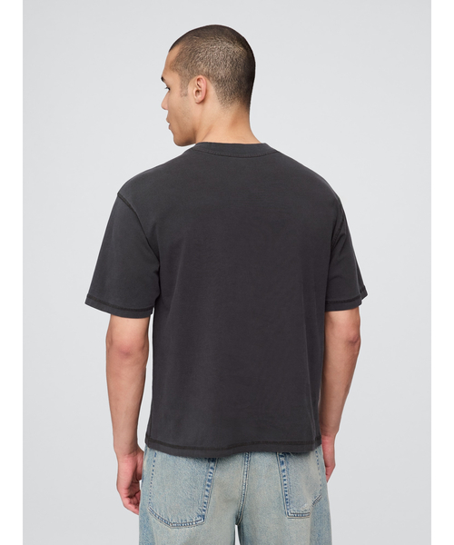 GAP(ギャップ)の「●カート・コバーン リラックス クロップド グラフィックTシャツ/Kurt Cobain(Tシャツ/カットソー・メンズ・ブラック・L/XL/XS/S/M)」の16枚目の写真