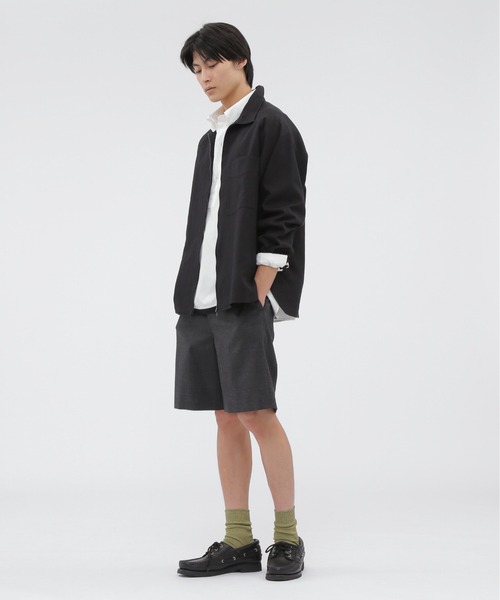 MARGARET HOWELL(マーガレットハウエル)の「LINEN COTTON TWILL BLOUSON(ブルゾン・メンズ・ブラック・LARGE)」の4枚目の写真