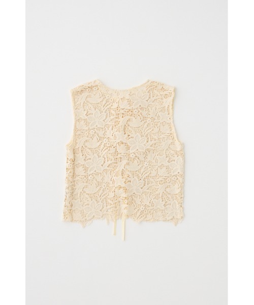M_(エムアンダーバー)の「【M_】2wayレースベスト オーガニックコットン使用(ベスト・レディース・オフホワイト・FREE)」の3枚目の写真