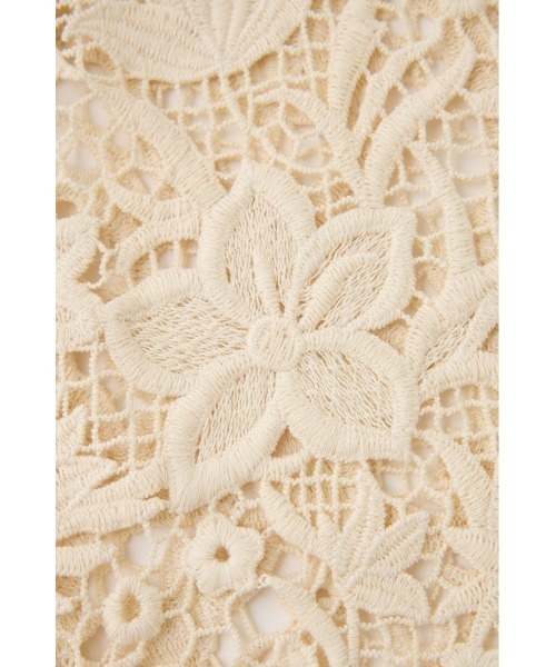 M_(エムアンダーバー)の「【M_】2wayレースベスト オーガニックコットン使用(ベスト・レディース・オフホワイト・FREE)」の2枚目の写真