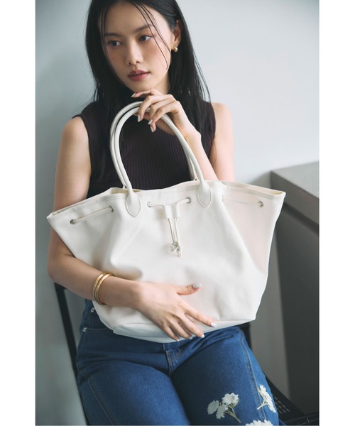 &. NOSTALGIA(アンドドットノスタルジア)の「キャンバストートバッグ(ハンドバッグ・レディース・アイボリー・FREE)」の2枚目の写真