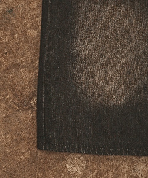 ALL RUNS(オールランズ)の「Faded denim half pants / 色落ち加工 デニムハーフパンツ メンズ 秋物 秋服 2026年秋冬(デニムパンツ・メンズ・ブラック/ブルー系2/ブルー系3/ブルー系1・L/M)」の7枚目の写真