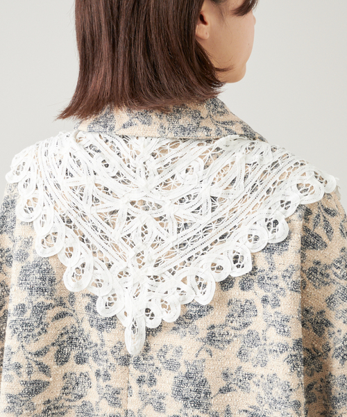 IENA LA BOUCLE バテンレースバブーシュカ 追加》IENA LA BOUCLE バテンレースバブーシュカ（スカーフ