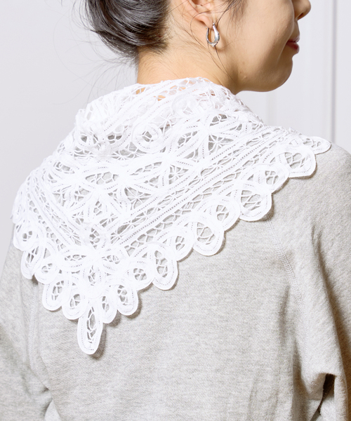 IENA LA BOUCLE バテンレースバブーシュカ 追加》IENA LA BOUCLE バテンレースバブーシュカ（バンダナ