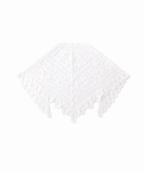 IENA LA BOUCLE（イエナラブークル）の「《追加》IENA LA BOUCLE バテンレースバブーシュカ（バンダナ/スカーフ・レディース・ホワイト・FREE）」の12枚目の写真