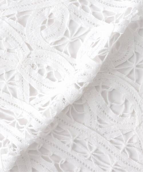 IENA LA BOUCLE（イエナラブークル）の「《追加》IENA LA BOUCLE バテンレースバブーシュカ（バンダナ/スカーフ・レディース・ホワイト・FREE）」の15枚目の写真