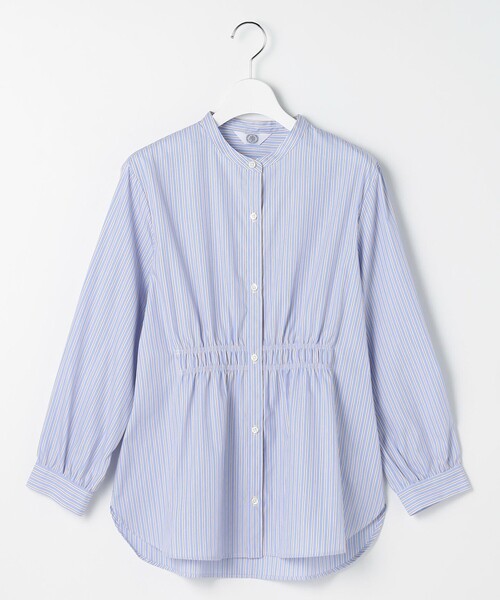 セール】【WEB限定】ストライプ シャーリング ブラウス（シャツ