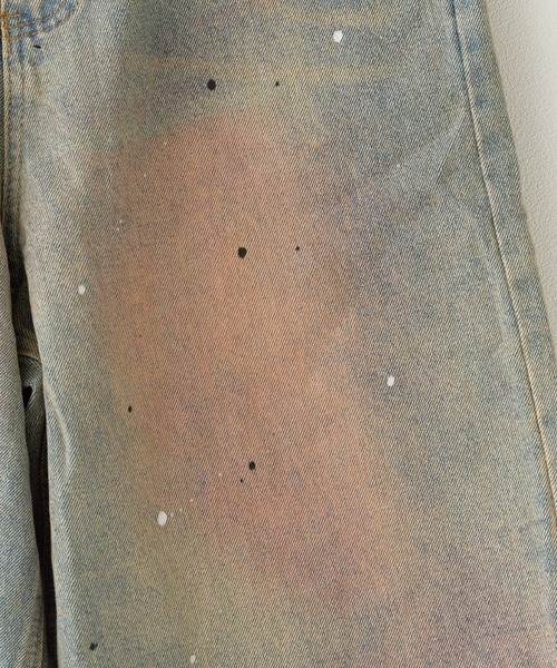 Theater code（シアターコード）の「Half denim pants with paint-repellent design/ペンキ撥ねデザインハーフデニムパンツ（デニムパンツ・メンズ・ブルー・M/L）」の7枚目の写真