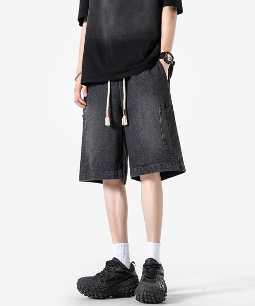 HOOK(フック)の「カーゴポケット付きデニムショーツ (SS)(デニムパンツ・メンズ・ブラック/ライトブルー/ブルー・LARGE/MEDIUM/X-LARGE)」の10枚目の写真