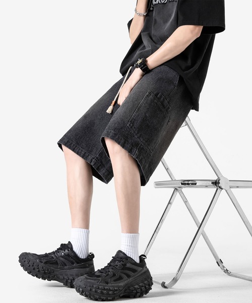HOOK(フック)の「カーゴポケット付きデニムショーツ (SS)(デニムパンツ・メンズ・ブラック/ライトブルー/ブルー・LARGE/MEDIUM/X-LARGE)」の13枚目の写真