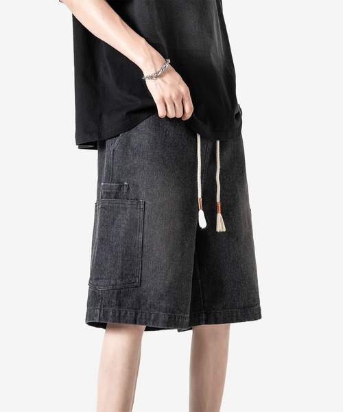 HOOK(フック)の「カーゴポケット付きデニムショーツ (SS)(デニムパンツ・メンズ・ブラック/ライトブルー/ブルー・LARGE/MEDIUM/X-LARGE)」の15枚目の写真