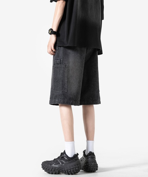HOOK(フック)の「カーゴポケット付きデニムショーツ (SS)(デニムパンツ・メンズ・ブラック/ライトブルー/ブルー・LARGE/MEDIUM/X-LARGE)」の16枚目の写真