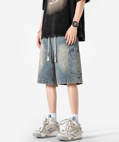 HOOK(フック)の「カーゴポケット付きデニムショーツ (SS)(デニムパンツ・メンズ・ブラック/ライトブルー/ブルー・LARGE/MEDIUM/X-LARGE)」の19枚目の写真