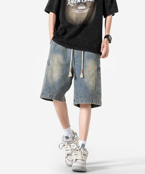 HOOK(フック)の「カーゴポケット付きデニムショーツ (SS)(デニムパンツ・メンズ・ブラック/ライトブルー/ブルー・LARGE/MEDIUM/X-LARGE)」の20枚目の写真