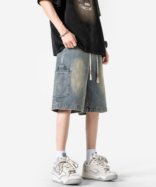 HOOK(フック)の「カーゴポケット付きデニムショーツ (SS)(デニムパンツ・メンズ・ブラック/ライトブルー/ブルー・LARGE/MEDIUM/X-LARGE)」の21枚目の写真