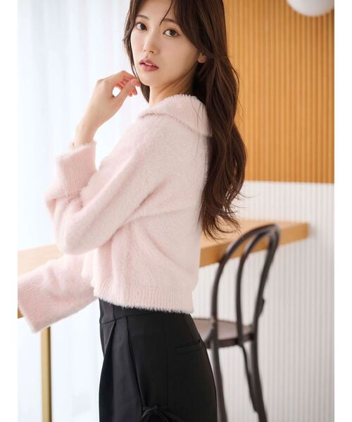 MERCURYDUO（マーキュリーデュオ）の「サイドリボンコルセットパンツ（その他パンツ・レディース・ブラック/ライトグレー・SMALL/MEDIUM）」の13枚目の写真