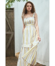 Estella.K エステラケー　イエロー オフショルダー ワンピース HINA J0724様専用 エステラケー オフショルロングフリル