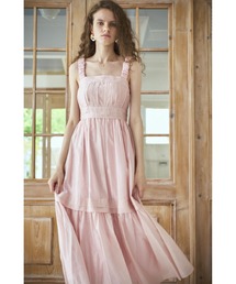 Ester Pleated Dress オフショルアコーディオンプリーツドレス