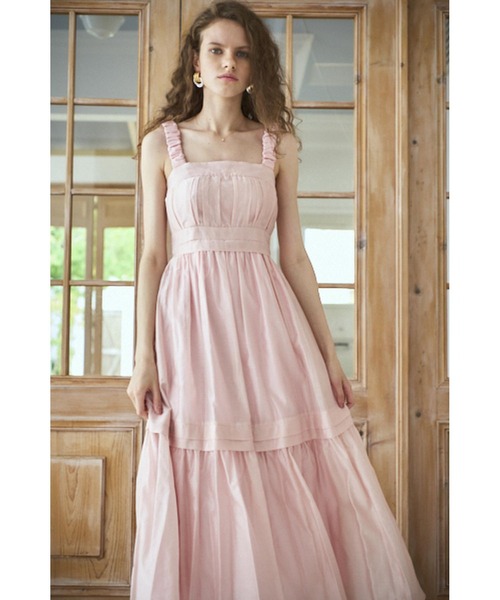 Estella.K ツイードミニマムドレス Positano Belted long Dress (new）-WHT×sax- – Estella.K