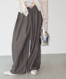 chuclla（チュクラ）の「テクスチャード ボリュームワイドパンツ chw25s085（その他パンツ）」
