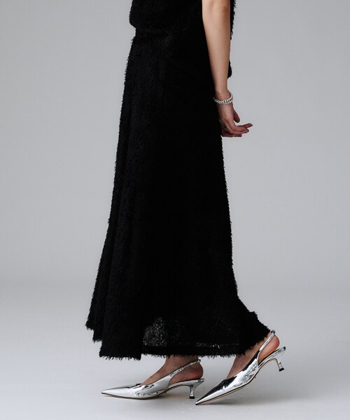 UNTITLED(アンタイトル)の「【セットアップ可/後ろウエストゴム】フェザーマーメイドスカート(スカート・レディース・アイボリー/ブラック・00/01/02/03/04/42/44/46/48/50)」の10枚目の写真