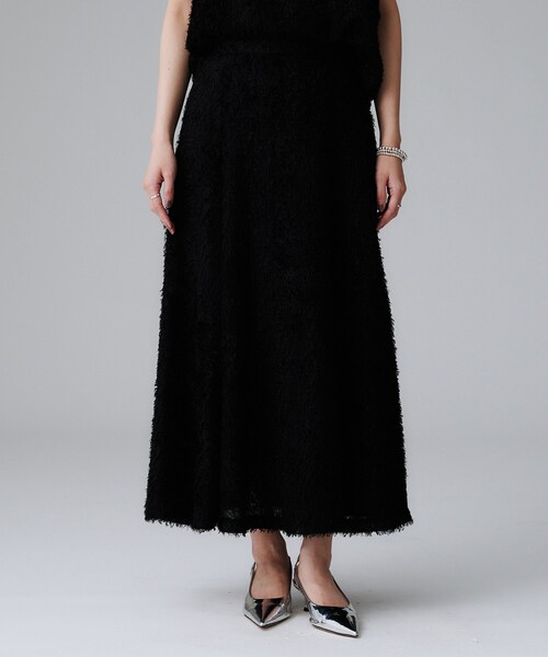 UNTITLED(アンタイトル)の「【セットアップ可/後ろウエストゴム】フェザーマーメイドスカート(スカート・レディース・アイボリー/ブラック・00/01/02/03/04/42/44/46/48/50)」の11枚目の写真