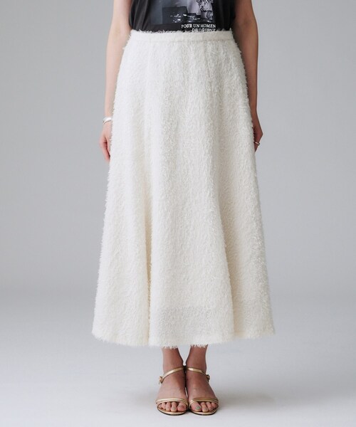 UNTITLED(アンタイトル)の「【セットアップ可/後ろウエストゴム】フェザーマーメイドスカート(スカート・レディース・アイボリー/ブラック・00/01/02/03/04/42/44/46/48/50)」の15枚目の写真