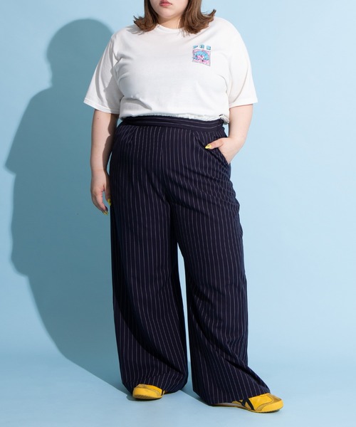 PUNYUS（プニュズ）の「ダブルウエストストライプパンツ（その他パンツ・レディース・グレー/ネイビー/ホワイト・1/2/3/4）」の19枚目の写真