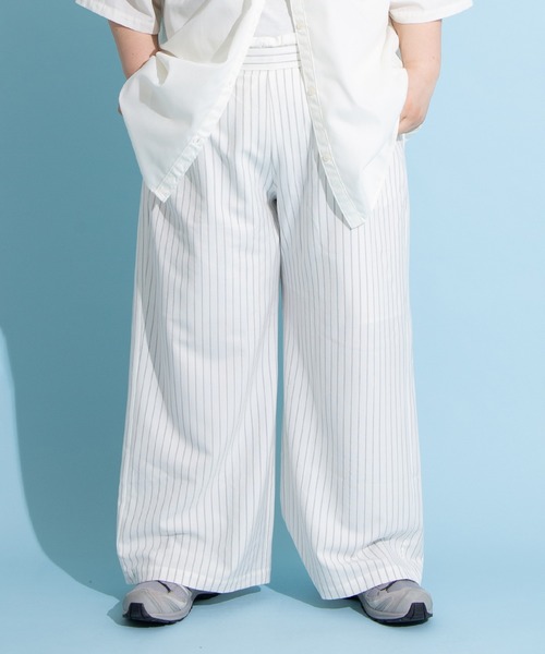 PUNYUS（プニュズ）の「ダブルウエストストライプパンツ（その他パンツ・レディース・グレー/ネイビー/ホワイト・1/2/3/4）」の22枚目の写真