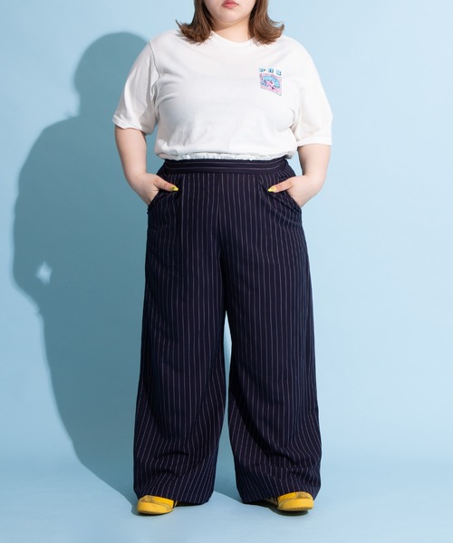 PUNYUS（プニュズ）の「ダブルウエストストライプパンツ（その他パンツ・レディース・グレー/ネイビー/ホワイト・1/2/3/4）」の20枚目の写真