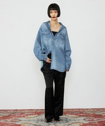 Lee | Lee/リー こなれデニムシャツ ゆるっとサイズ ライトオンスで着やすい 羽織 シャツ(シャツ/ブラウス)