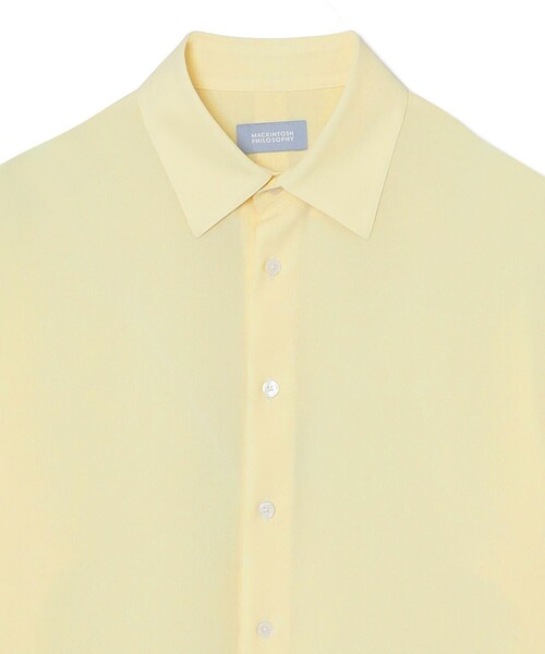 MACKINTOSH PHILOSOPHY(マッキントッシュ フィロソフィー)の「GREY LABEL ショートスリーブレギュラーカラーシャツ(シャツ/ブラウス・レディース・イエロー/ブラック・2/6)」の6枚目の写真