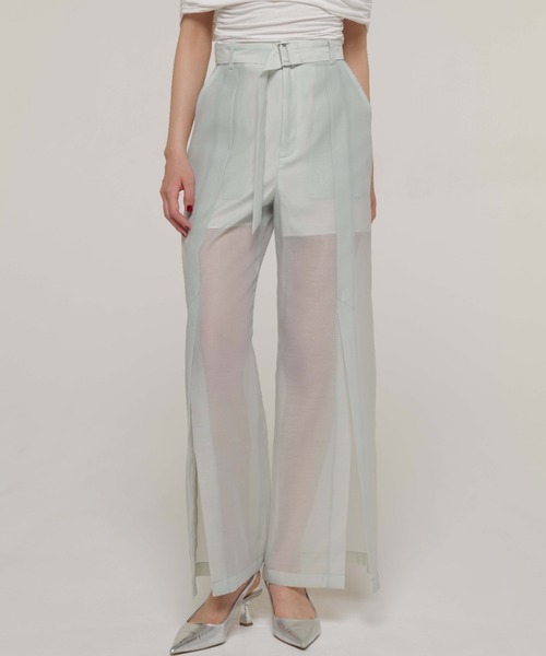CROSS SLIT SHEER PANTS/クロススリットシアーパンツ（その他