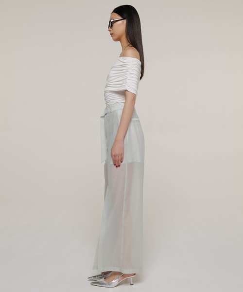 ジョゼムーン CROSS SLIT SHEER PANTS/クロススリットシアーパンツ（その他