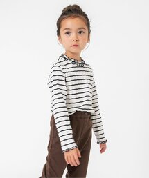 BREEZE | 【ジュニア対応】ジャガードテレコボーダーTシャツ(Tシャツ/カットソー)