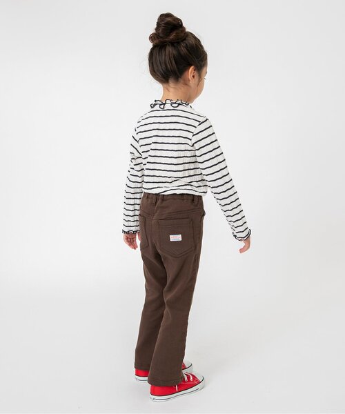 BREEZE（ブリーズ）の「【ジュニア対応】ジャガードテレコボーダーTシャツ（Tシャツ/カットソー・キッズ・ピンク/オフホワイト・80/90/100/110/120/130/140）」の6枚目の写真